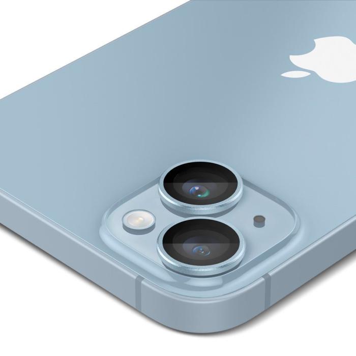 Bild 4, Spigen iPhone 15/15 Plus/14/14 Plus 2-PACK Optik.tR 