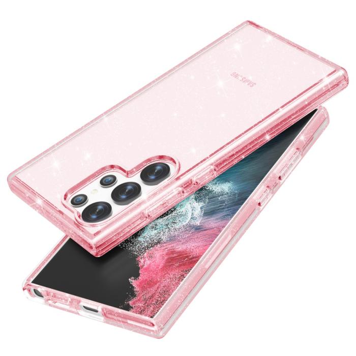 Bild 5, Samsung Galaxy S24 Ultra Skal Sparkling Glitter Rosa