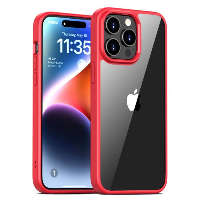 Bild 1, iPhone 15 Plus Skal Classic Hybrid Röd