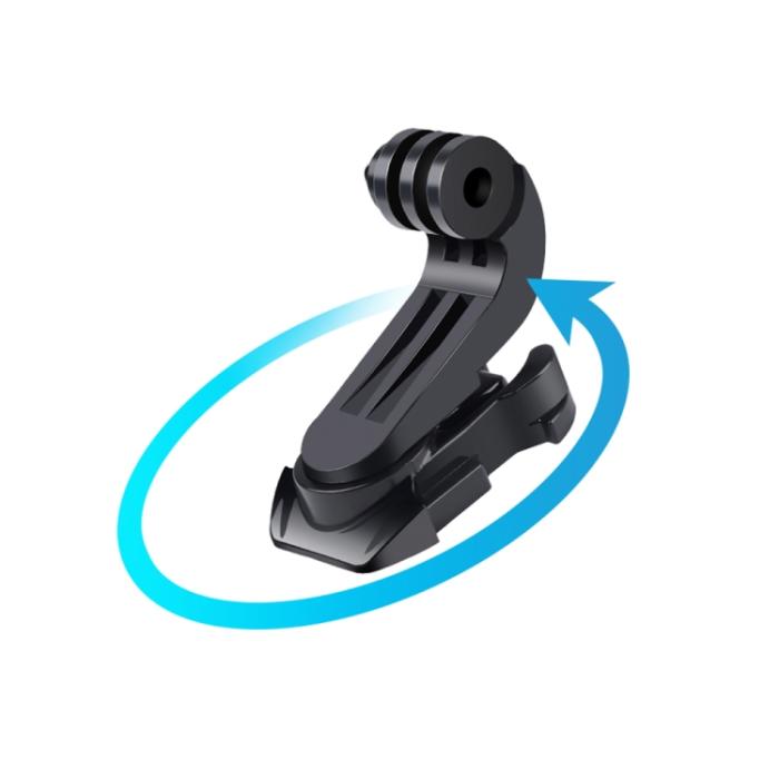 Bild 1, 360° J-Hook Snabbfäste För GoPro Svart