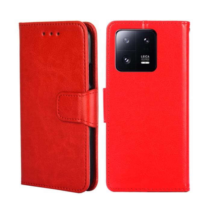Bild 1, Xiaomi 13 Pro 5G Fodral Solid Läder Röd