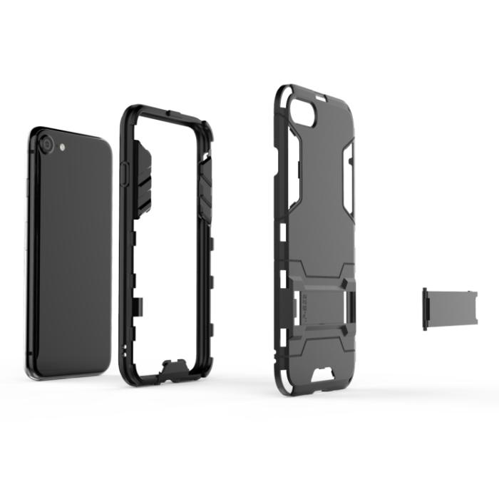 Bild 5, iPhone 7/8/SE Skal Hybrid Armor Kickstand Svart