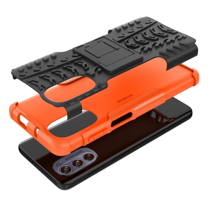 Bild 6, Motorola Moto G62 5G Skal Ultimata Stöttåligt med Stöd Orange