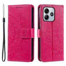 Xiaomi Redmi Note 14 5G Fodral Mandala L&auml;der Rosa
