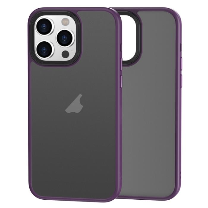 Bild 1, iPhone 15 Pro Skal Premium Hybrid Shield Lila