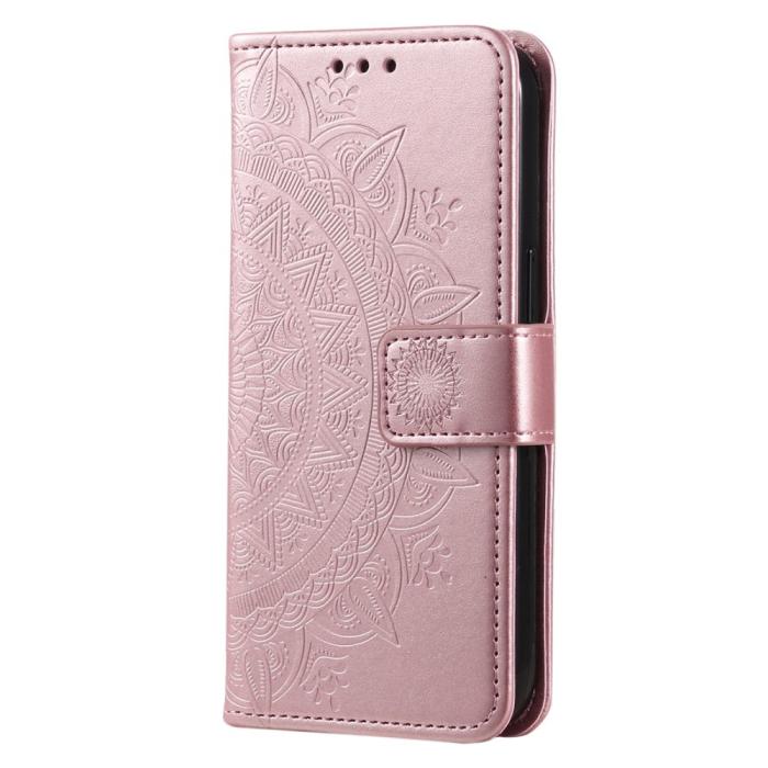 Bild 5, Sony Xperia 5 IV Fodral Mandala Läder Roséguld