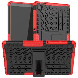 Samsung Galaxy Tab A7 Lite 8.7 - Rugged Kickstand Armor Skal - Röd