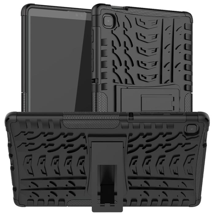 Bild 1, Samsung Galaxy Tab A7 Lite 8.7 - Rugged Kickstand Armor Skal - Svart