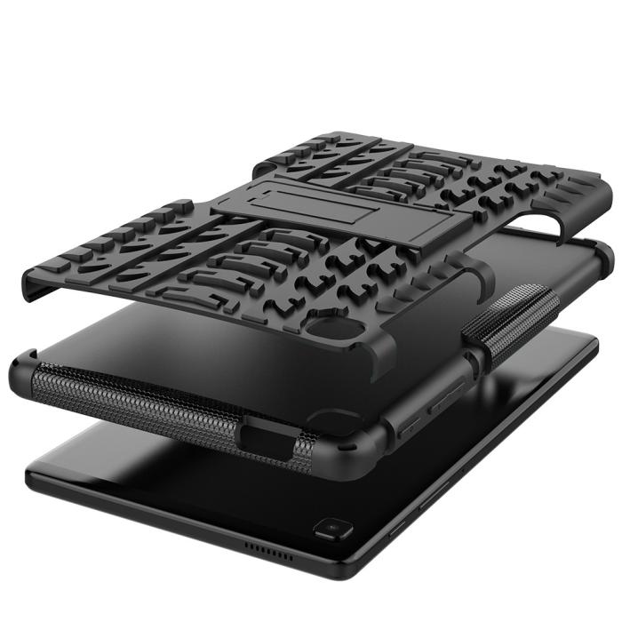 Bild 6, Samsung Galaxy Tab A7 Lite 8.7 - Rugged Kickstand Armor Skal - Svart