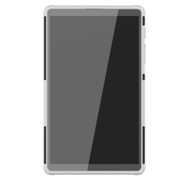 Bild 2, Samsung Galaxy Tab A7 Lite 8.7 - Rugged Kickstand Armor Skal - Vit