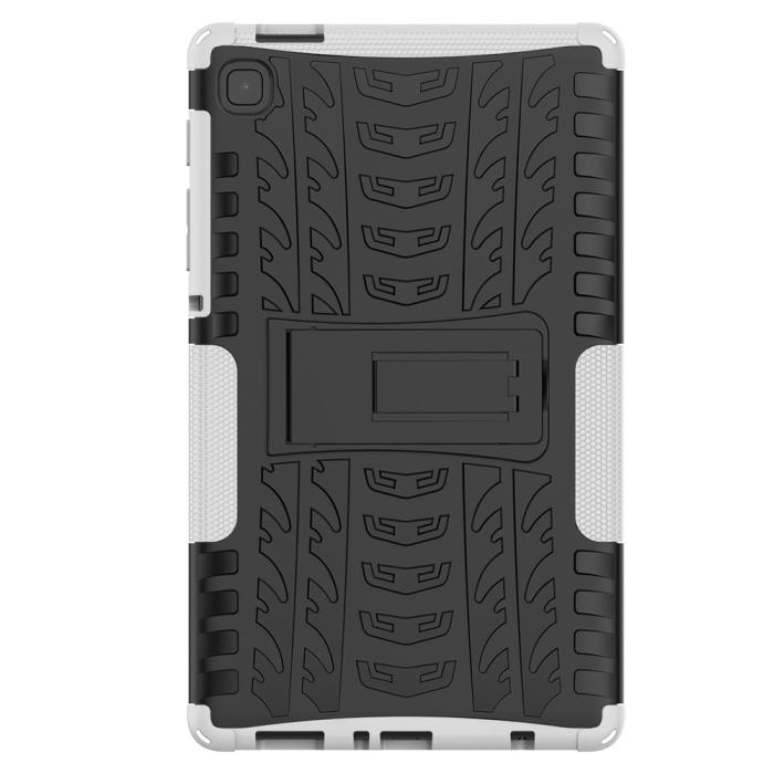 Bild 3, Samsung Galaxy Tab A7 Lite 8.7 - Rugged Kickstand Armor Skal - Vit