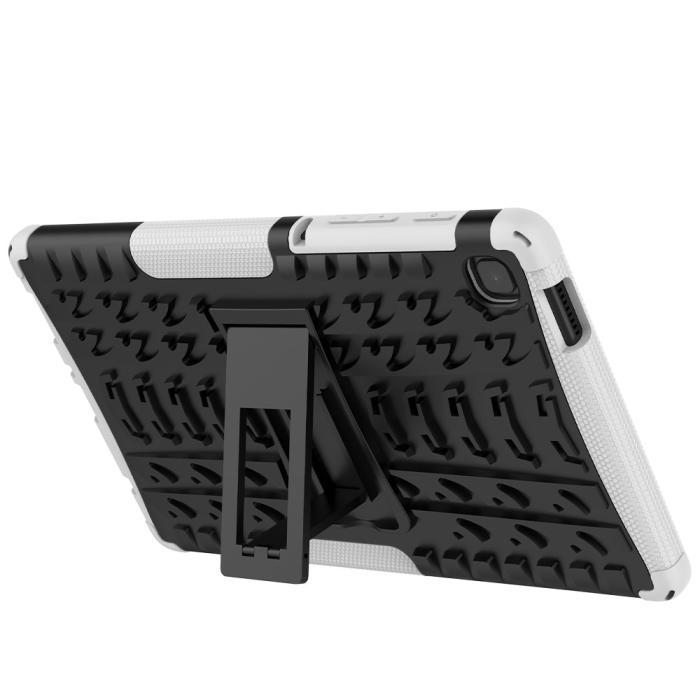 Bild 4, Samsung Galaxy Tab A7 Lite 8.7 - Rugged Kickstand Armor Skal - Vit