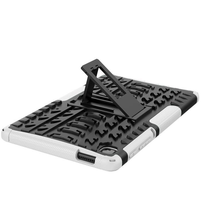 Bild 5, Samsung Galaxy Tab A7 Lite 8.7 - Rugged Kickstand Armor Skal - Vit