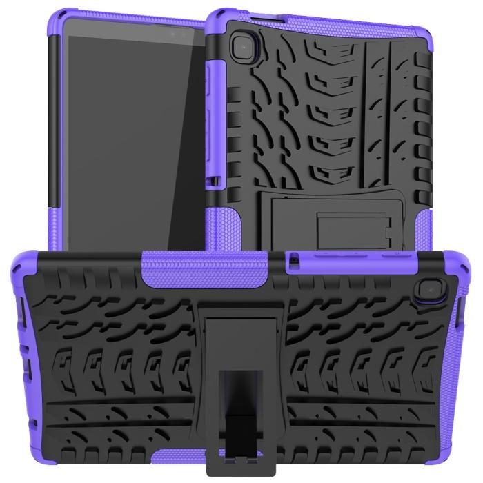 Bild 1, Samsung Galaxy Tab A7 Lite 8.7 - Rugged Kickstand Armor Skal - Lila