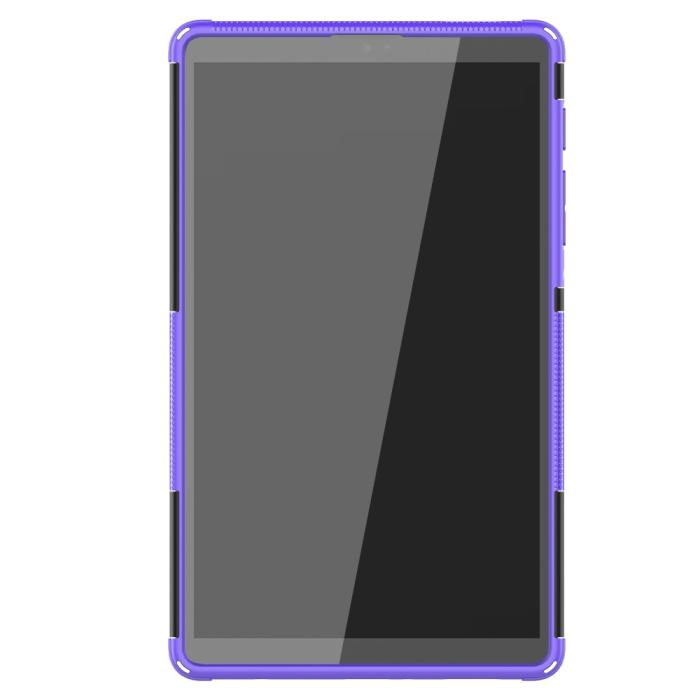 Bild 2, Samsung Galaxy Tab A7 Lite 8.7 - Rugged Kickstand Armor Skal - Lila