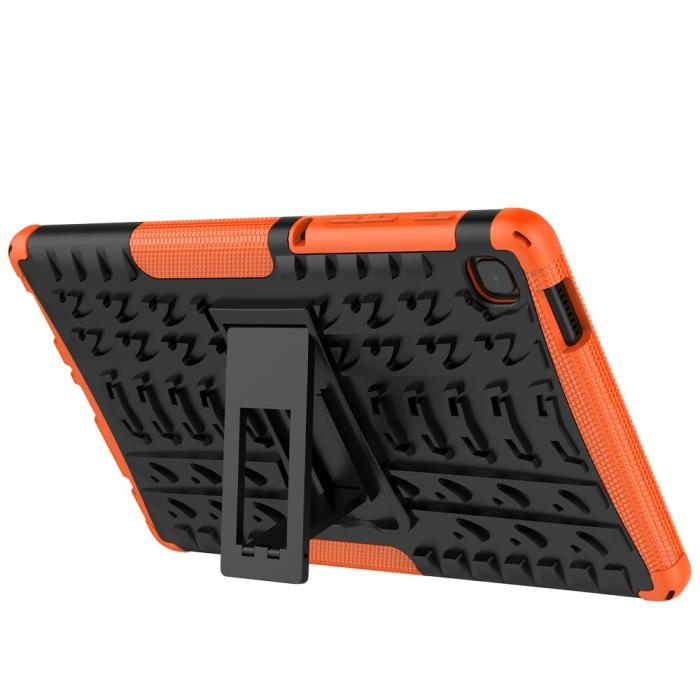 Bild 4, Samsung Galaxy Tab A7 Lite 8.7 - Rugged Kickstand Armor Skal - Orange