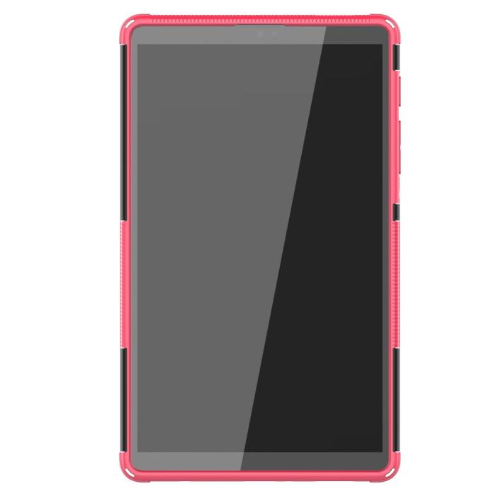 Bild 2, Samsung Galaxy Tab A7 Lite 8.7 - Rugged Kickstand Armor Skal - Rosa