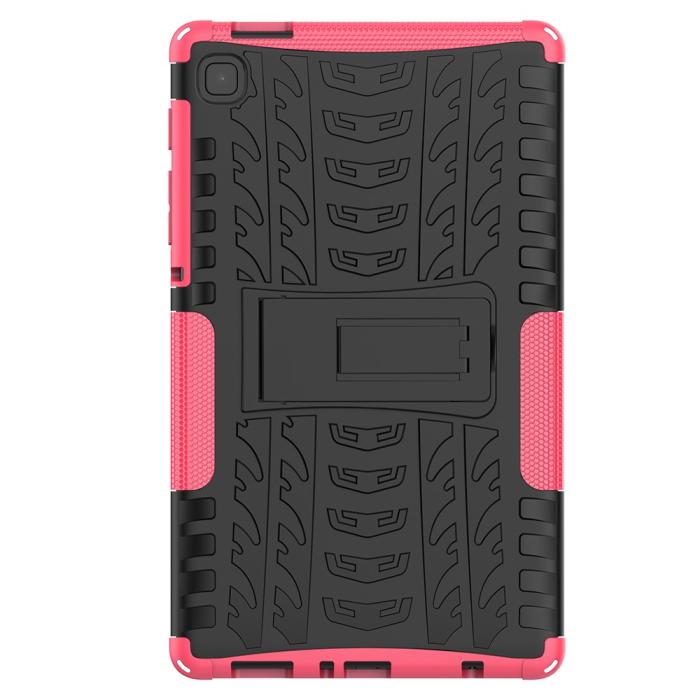 Bild 3, Samsung Galaxy Tab A7 Lite 8.7 - Rugged Kickstand Armor Skal - Rosa