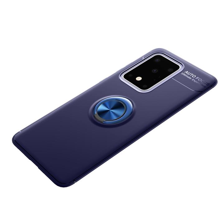Bild 2, Samsung Galaxy S20 Ultra - Ring Skal - Blå