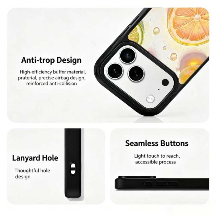 Bild 3, iPhone 18 Pro Max/17 Pro Max Skal MagSafe UV-Mönster Apelsin