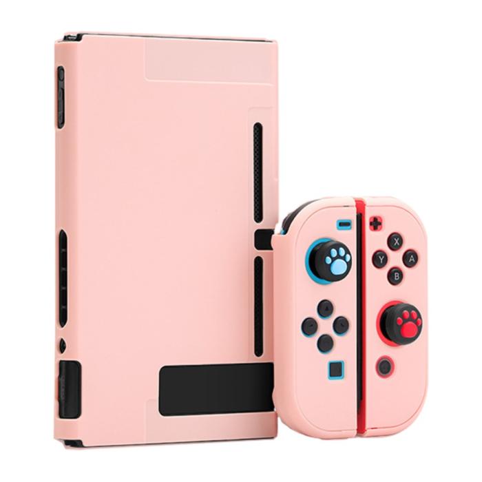 Bild 1, Nintendo Switch Skal Silikon Komplett Paket Rosa