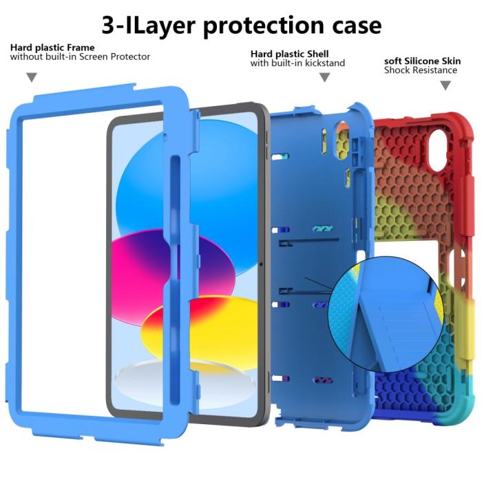 Bild 3, iPad 11 2025 /1 0.9 2022 Skal Hybrid Shockproof Kickstand