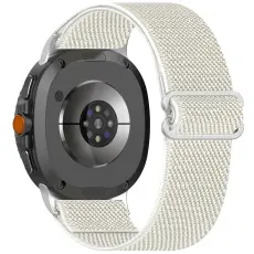 Galaxy Watch 8 46/44/40 mm Armband Justerbart Nylon Beige
