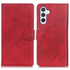 Samsung Galaxy A37 5G Pl&aring;nboksfodral L&auml;der R&ouml;d