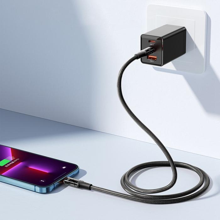 Bild 3, Mcdodo 1.2m 36W PD USB-C - Lightning Kabel Svart