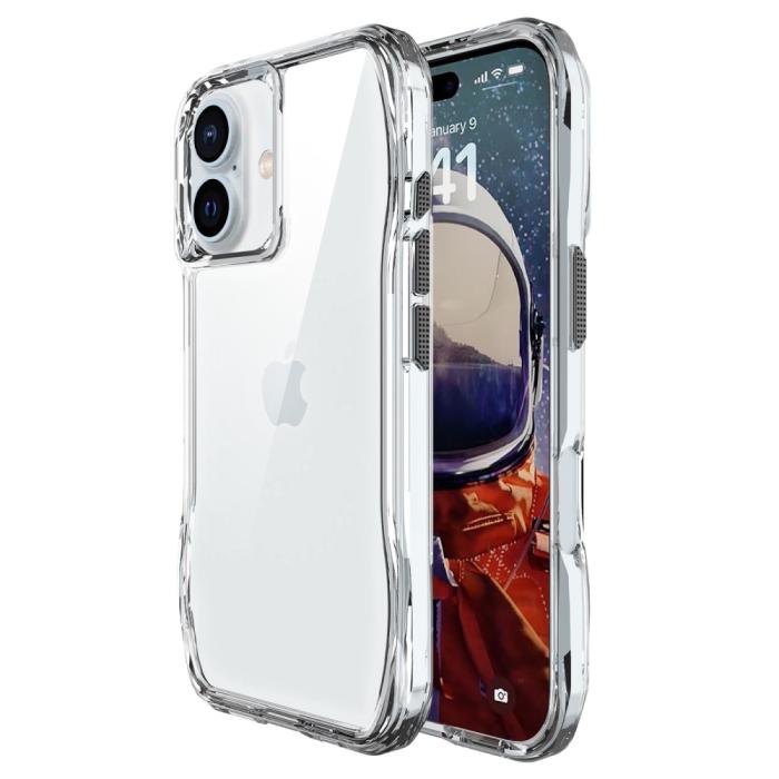 Bild 2, iPhone 16 Plus Skal Hybrid Transparent
