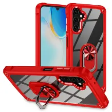 Samsung Galaxy A16/A26 5G Skal Shockproof Ring Hybrid R&ouml;d