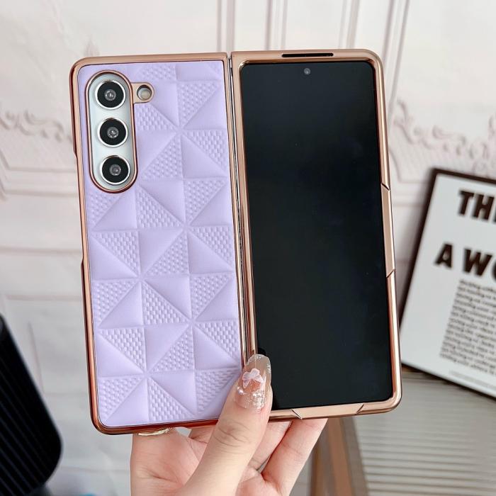 Bild 2, Galaxy Z Fold 6 Skal Läder Lila