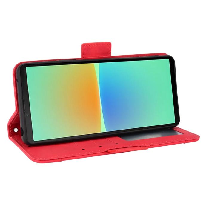 Bild 3, Sony Xperia 10 IV Fodral Avtagbart Kortfodral Röd