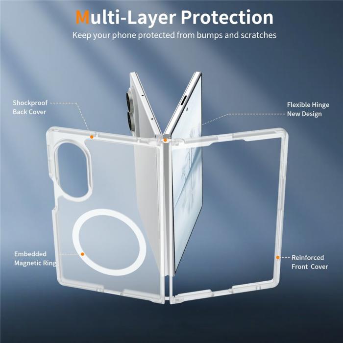 Bild 3, Samsung Galaxy Z Fold 8 Skal MagSafe TPU Transparent