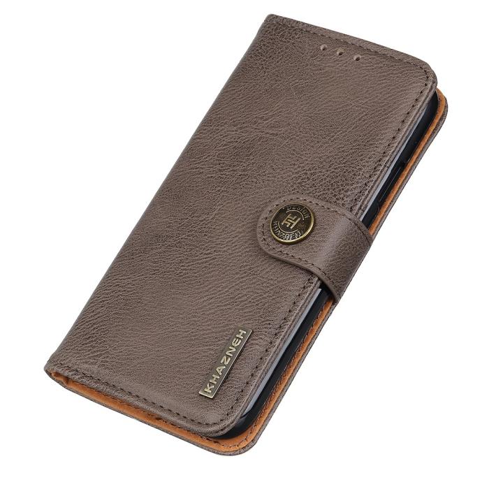 Bild 6, KHAZNEH Motorola Moto E20 / E40 Fodral Läder Khaki