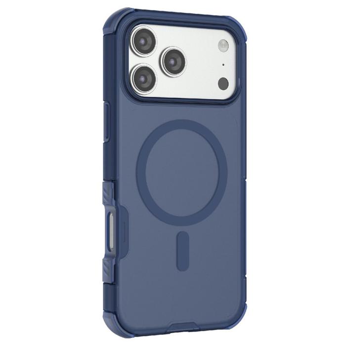 Bild 2, iPhone 17 Pro Skal MagSafe Shockproof Hybrid Blå