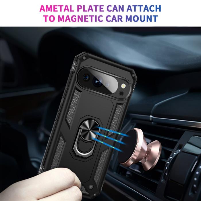 Bild 2, Google Pixel 10 Pro XL Skal Armor Ring Hybrid Svart