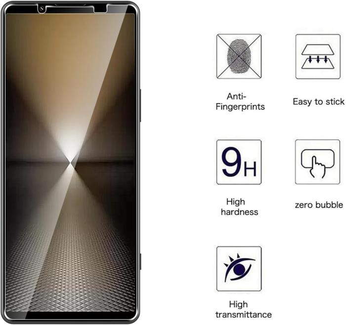 Bild 2, 2-Pack Sony Xperia 1 VI Skärmskydd Härdat Glas