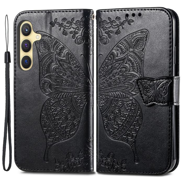 Bild 1, Samsung Galaxy S24 Plus Fodral Big Butterfly Svart