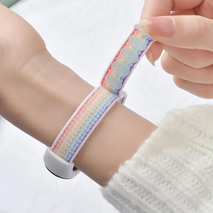 Bild 2, Tech-Protect Xiaomi Smart Band 10/9/8 Armband Nylon Svart