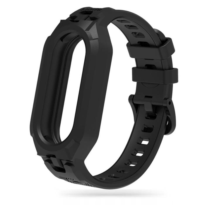 Bild 2, Tech-Protect Xiaomi Smart Band 10/9/8 Armband Armour Svart