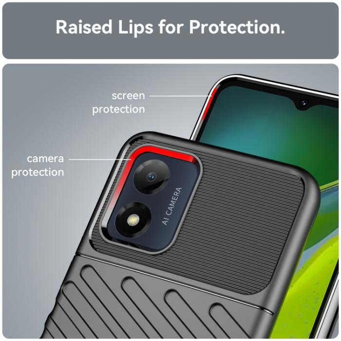 Bild 5, Motorola Moto E13 Skal Twill Textur Svart