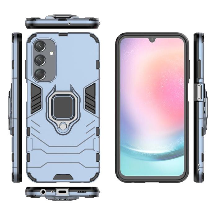 Bild 5, Samsung Galaxy A25 5G Skal Ring Hybrid Armor Blå