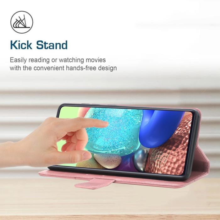 Bild 3, Motorola Edge 30 Fusion 5G Fodral Y-Shape Läder Roséguld