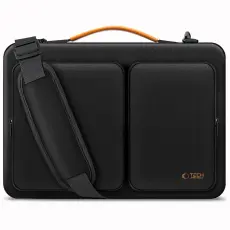 Tech-Protect Laptop V&auml;ska 13-14" Defender Bag Svart / Orange