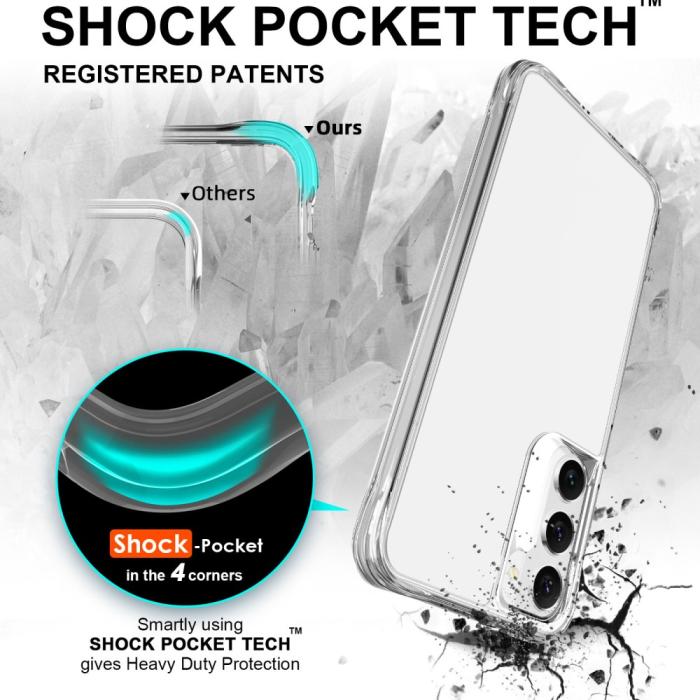 Bild 3, Samsung Galaxy S23 Plus Skal Shockproof Hybrid Transparent