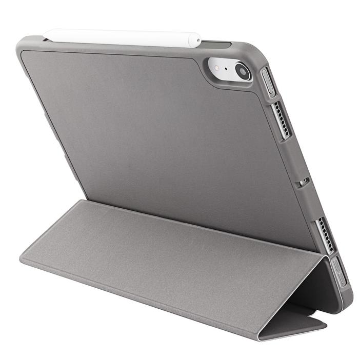 Bild 4, iPad Mini 2024/2021 Fodral Tri-Fold Pennhållare Grå