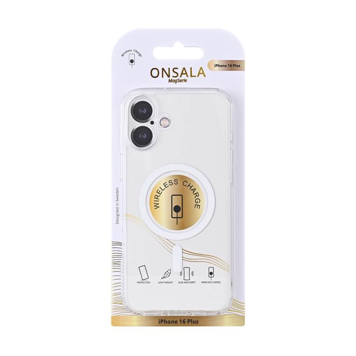 Bild 3, Onsala iPhone 16 Plus Mobilskal TPU MagSafe Transparent