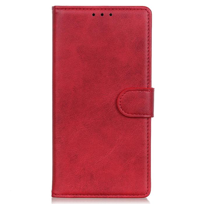 Bild 6, Samsung Galaxy A37 5G Plånboksfodral Läder Röd