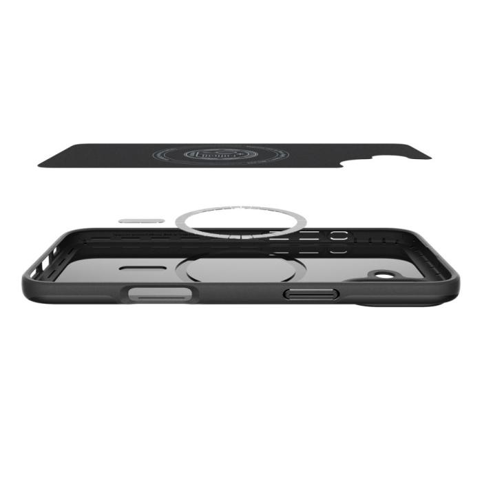Bild 6, Spigen iPhone 16 Plus Skal MagSafe Mag Thin Fit Svart